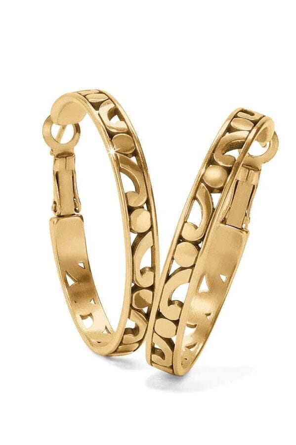 Medium Gold Contempo Hoop Earrings BJEWELRY Brighton Collectables