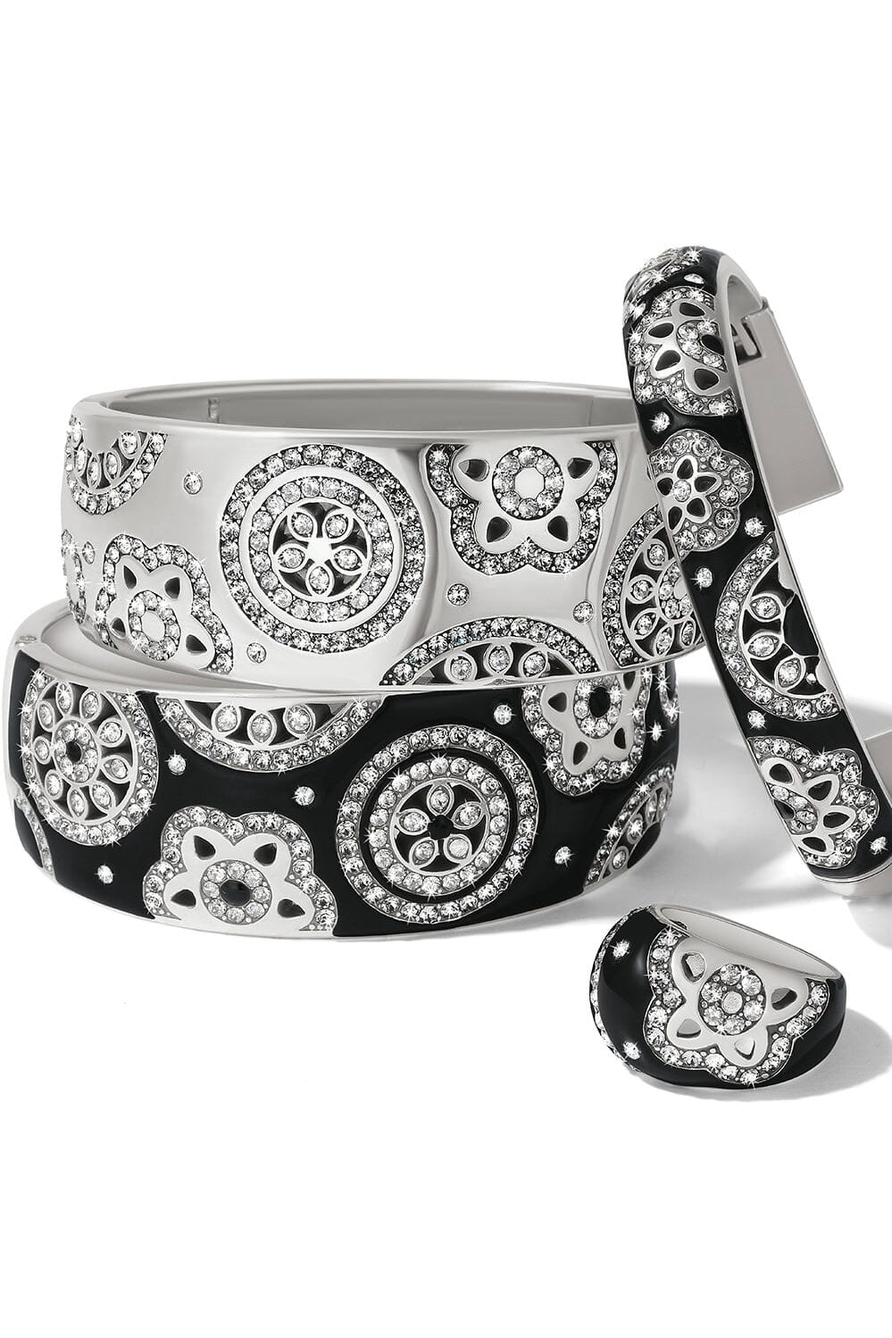 Flora Double Hinged Bangle Bracelet BJEWELRY Brighton Collectables 