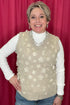 Floral Mesh Sweater Vest w/Flowers OUTFIT COMPLETER CHARLIEB 