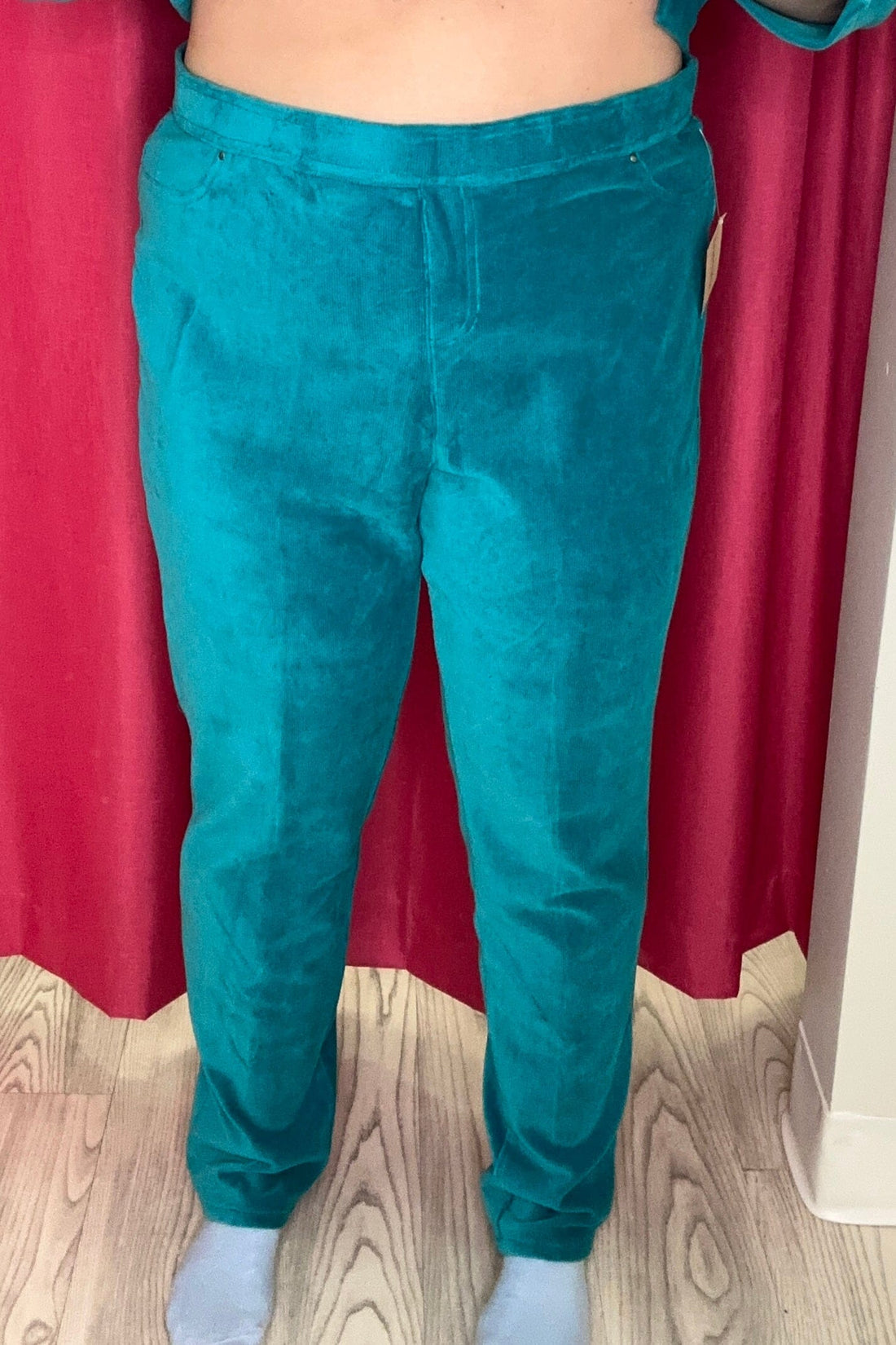 Pull On Textured Pant w/4 Pockets BOTTOMS SOUTHERN LADY
