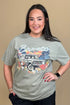 Floral Bronco Graphic Tee MISSY BASIC KNIT:~~Unassigned~~ CHAUDOIN 