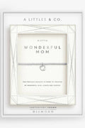 Wonderful Mom Silver Plated Lab Grown Diamond JEWELRY A LITTLES & CO 