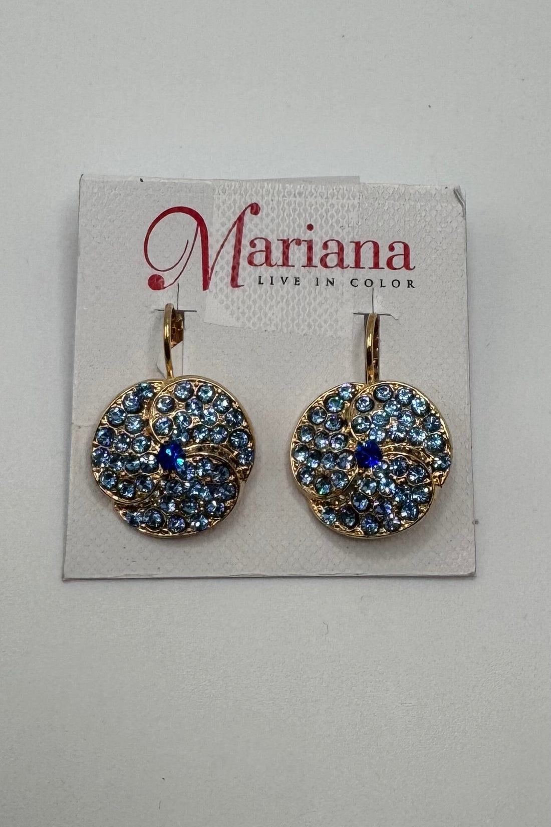 Extra Luxurious Spiral Earrings in &quot;Capri Blue&quot; BETTERBRANDJEWELRY MICHALSMARIANA 