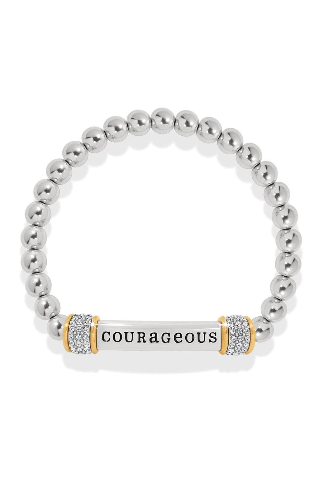Meridian Courageous Two Tone Stretch Bracelet BJEWELRY Brighton Collectables 
