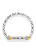 Meridian Courageous Two Tone Stretch Bracelet BJEWELRY Brighton Collectables 