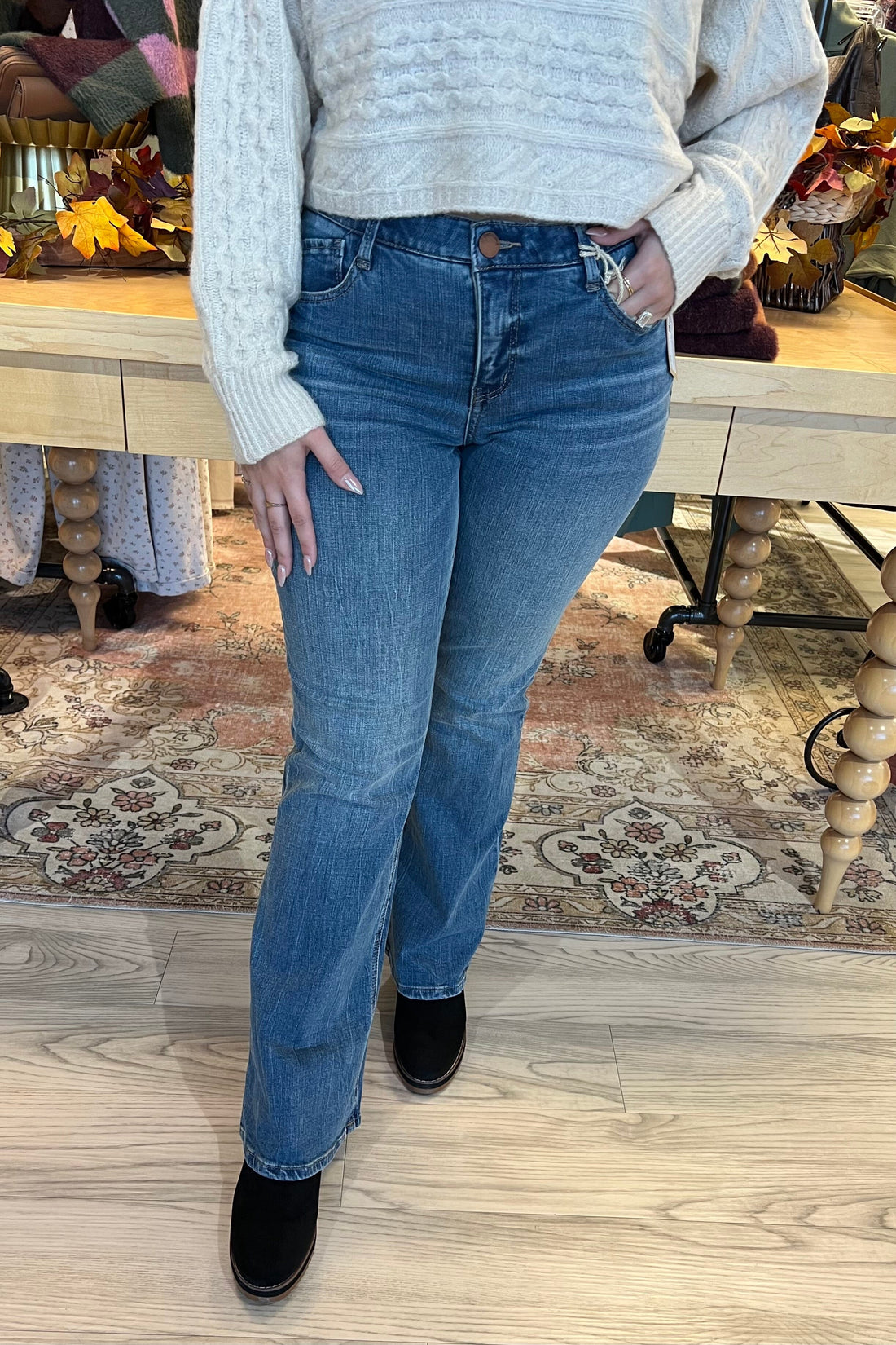 Ab Solution High Rise Out There Flare 32/22&quot; JEANS DEMOCRACY 