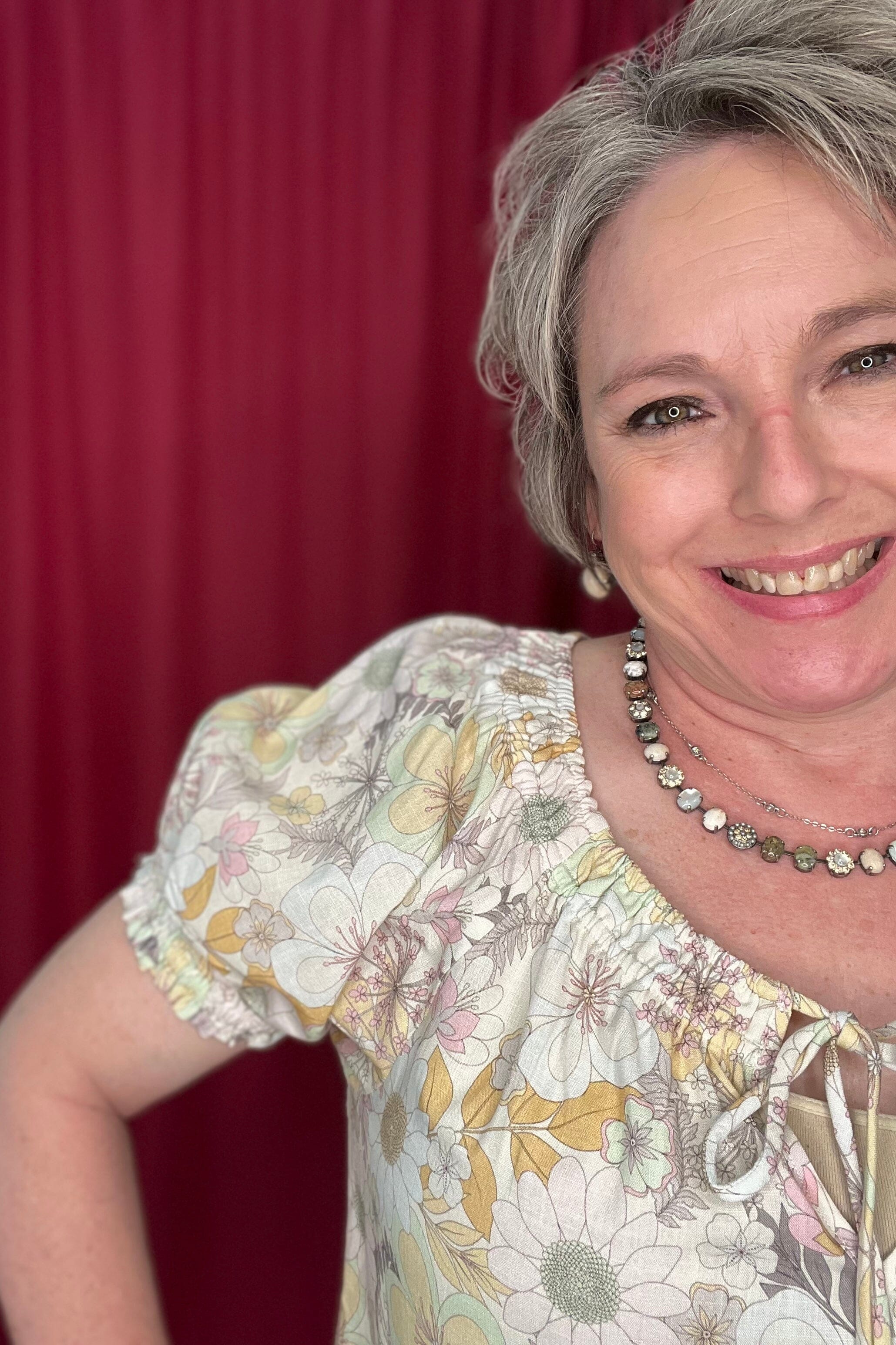 Short Sleeve Tie Neck Woven Top MISSY TOP SPECIAL LIVERPOOL 