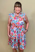 Split Neck Tiered Dress w/Ruffle Sleeve DRESS DEAR SCARLETT 