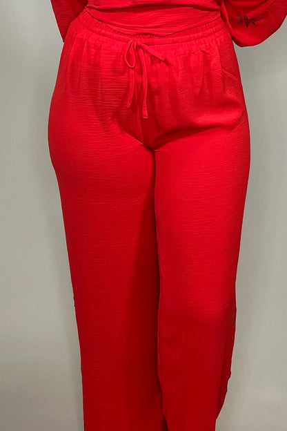 Pull On Pant w/Drawstring &amp; Cutouts BOTTOMS ZAC &amp; RACHEL 