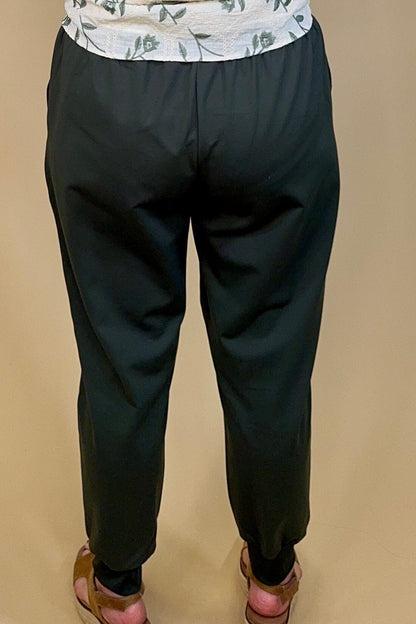 Pull On Jogger Olive w/Belt BOTTOMS ZAC &amp; RACHEL 