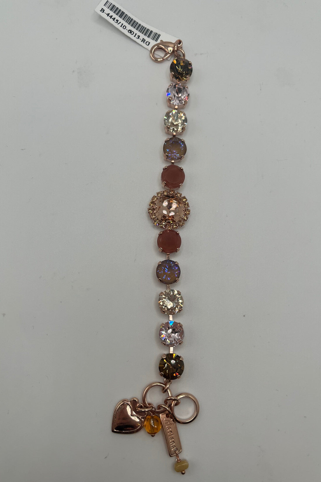 Medium Bracelet with Rivoli Center Cluster in &quot;Amaretto&quot; BETTERBRANDJEWELRY Mariana 