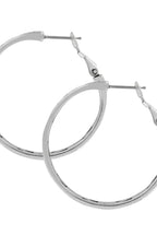 Medium Silver Contempo Hoop Earrings BJEWELRY Brighton Collectables 