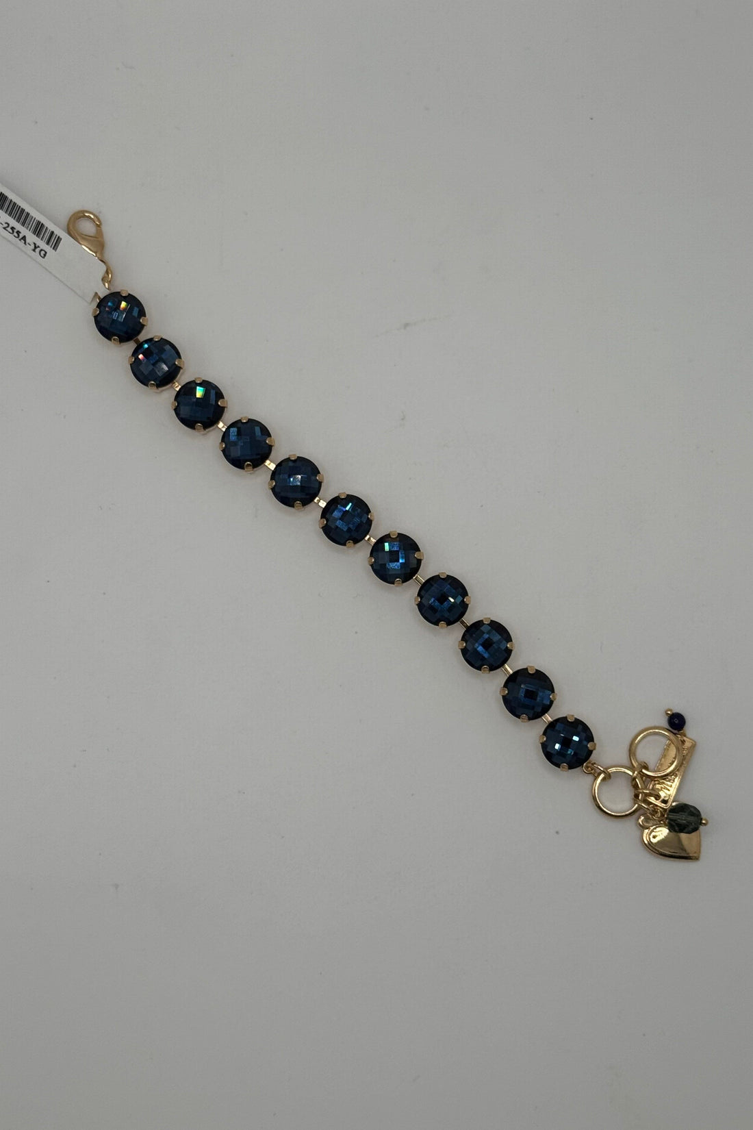 Large Everyday Round Bracelet In Checkerboard Royal Blue BETTERBRANDJEWELRY Mariana