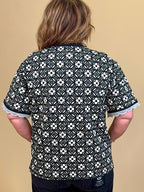 Crew Neck Jacquard High Low Top JR TOP DRESSY:~~Unassigned~~ UMGEE 