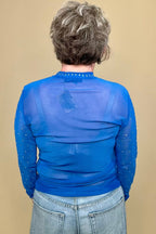 Sapphire in the Ocean Mesh MISSY BASIC KNIT STERLINGKREEK 