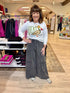 Mineral Washed Tiered Flowy Pants BOTTOMS EASEL 