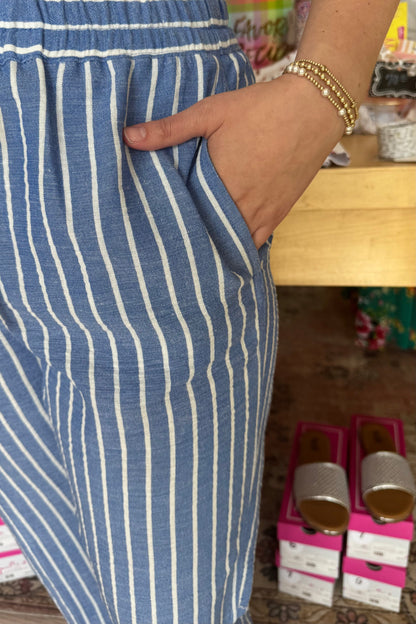 Pull On Striped Pant w/Drawstring BOTTOMS ZAC &amp; RACHEL 
