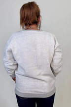 Ducks with Cattails Graphic Sweatshirt MISSY BASIC KNIT:~~Unassigned~~ SUGAR STITCH 