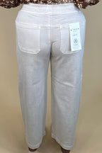 Elastic Waist Slouchy Crop Pants BOTTOMS RISEN 