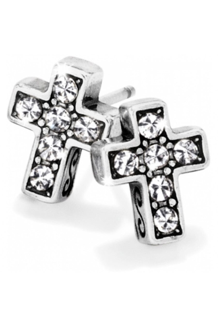 Starry Night Cross Mini Post Earrings BJEWELRY Brighton Collectables 