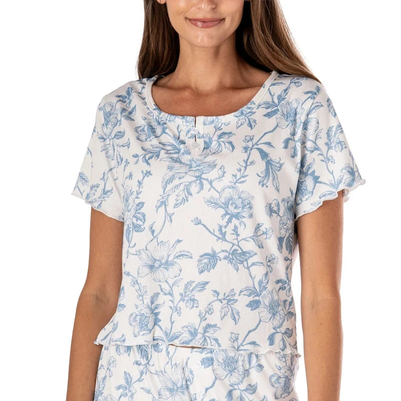 Hello Mello Spill The Tea Ribbed Top UNDER DMMERCHANDISING 