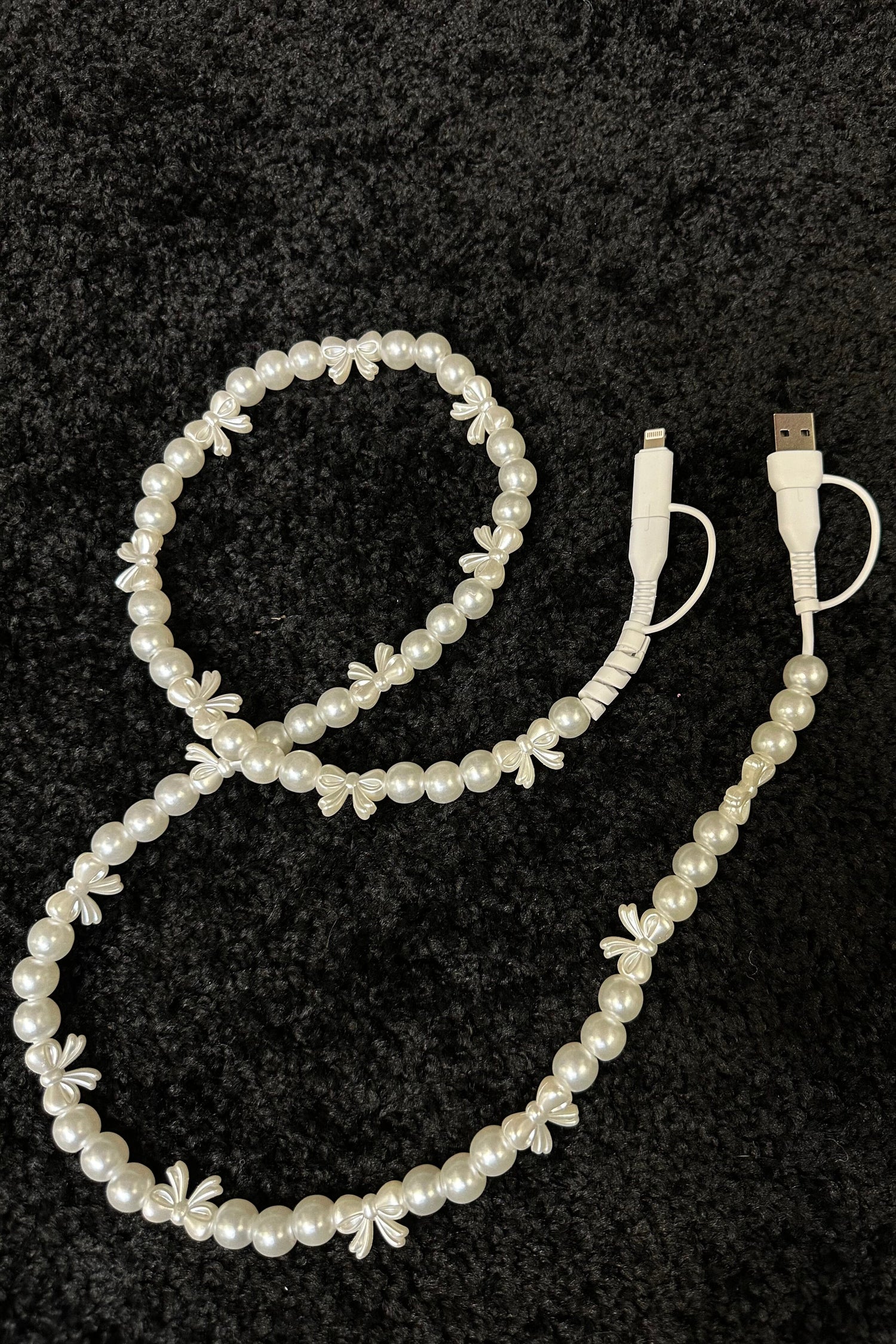 Charging Cable GIFT/OTHER YOURFASHIONWHOL PEARL/BOW 
