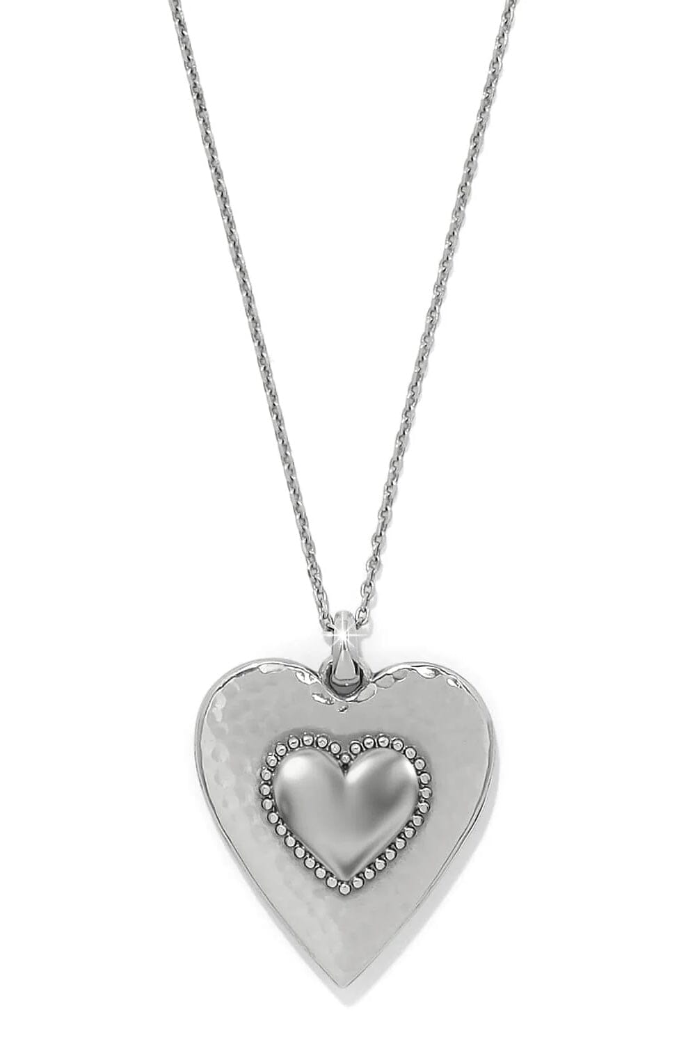 Pretty Tough Black Gem Heart Necklace BJEWELRY Brighton Collectables 