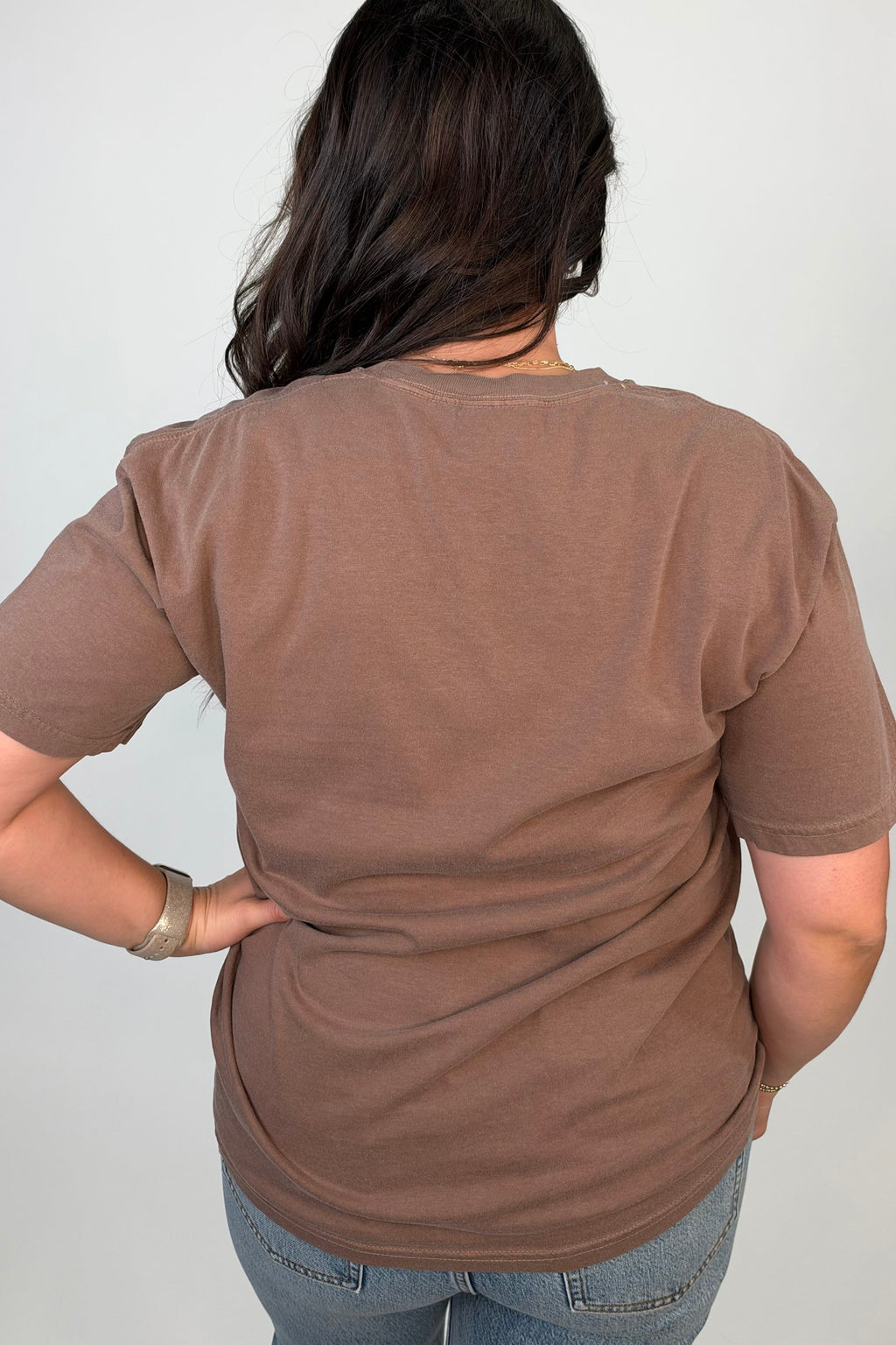 Thankful Metallic Tee MISSY BASIC KNIT:~~Unassigned~~ SUGAR STITCH 