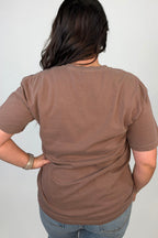 Thankful Metallic Tee MISSY BASIC KNIT:~~Unassigned~~ SUGAR STITCH 