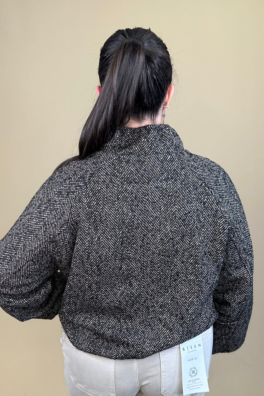 Zip Up Jacket w/ Bubble Hem JACKET:~~Unassigned~~ DEMOCRACY 