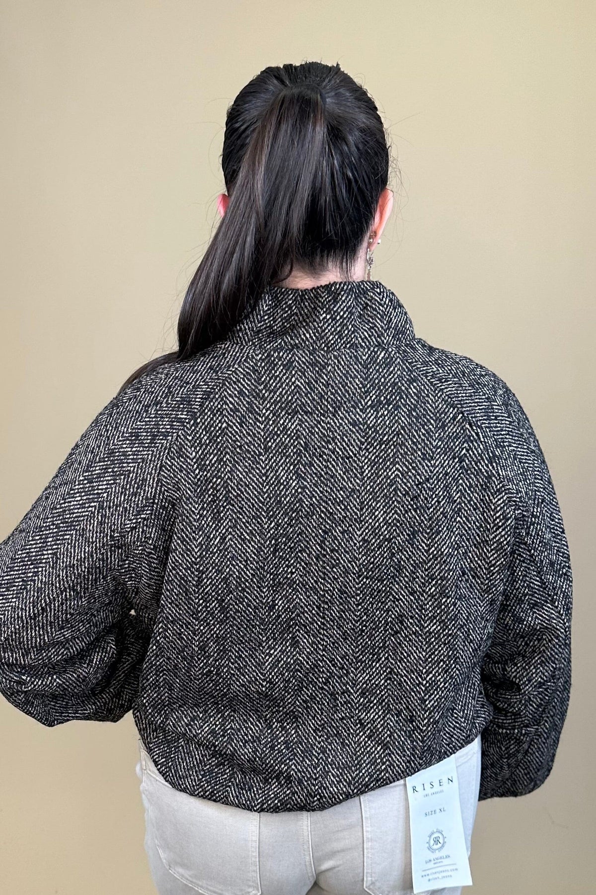 Zip Up Jacket w/ Bubble Hem JACKET:~~Unassigned~~ DEMOCRACY 