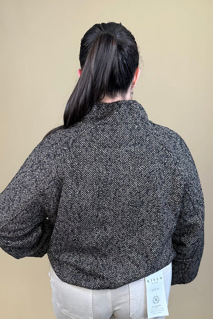 Zip Up Jacket w/ Bubble Hem JACKET:~~Unassigned~~ DEMOCRACY 