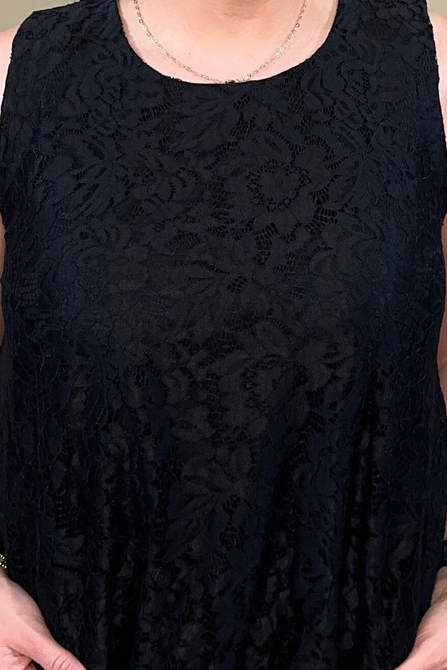Sleeveless Tank w/All Over Lace MISSY TOP SPECIAL ZAC &amp; RACHEL 