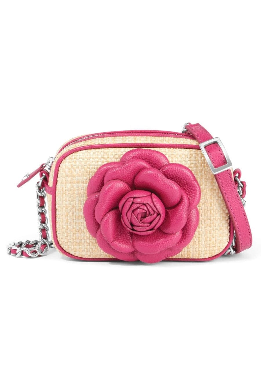 Rosie Straw Pink Camera Bag BHANDBAGS Brighton Collectables