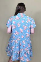 Floral Print Denim Dress DRESS:~~Unassigned~~ SOUTHERN GRACE 