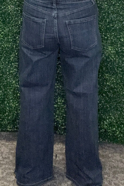 Stride Wide Jeans w/Rhinestone Embellishments BOTTOMS LIVERPOOL 