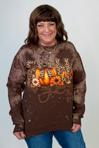 Fall Is My Fave Bleach Sweatshirt MISSY BASIC KNIT:~~Unassigned~~ ENVEE MEE 