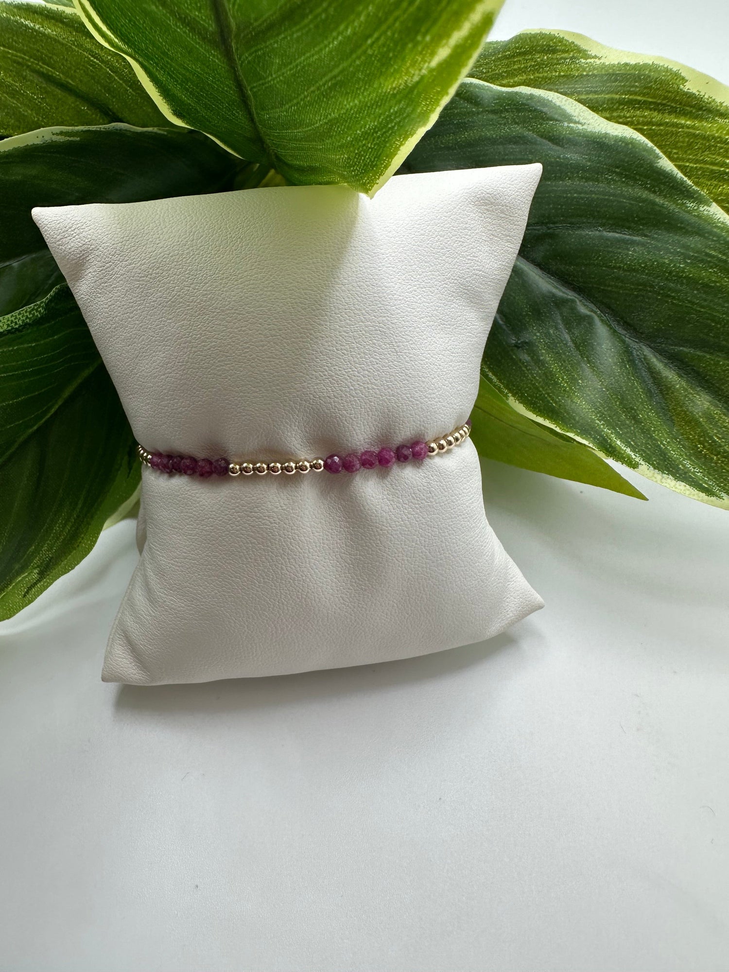 Enewton Blissful Pattern 2.5mm Bead Bracelet- Ruby JEWELRY ENEWTON 