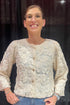 Long Sleeve Button Down Jacket W/Rosettes OUTFIT COMPLETER JODIFL 