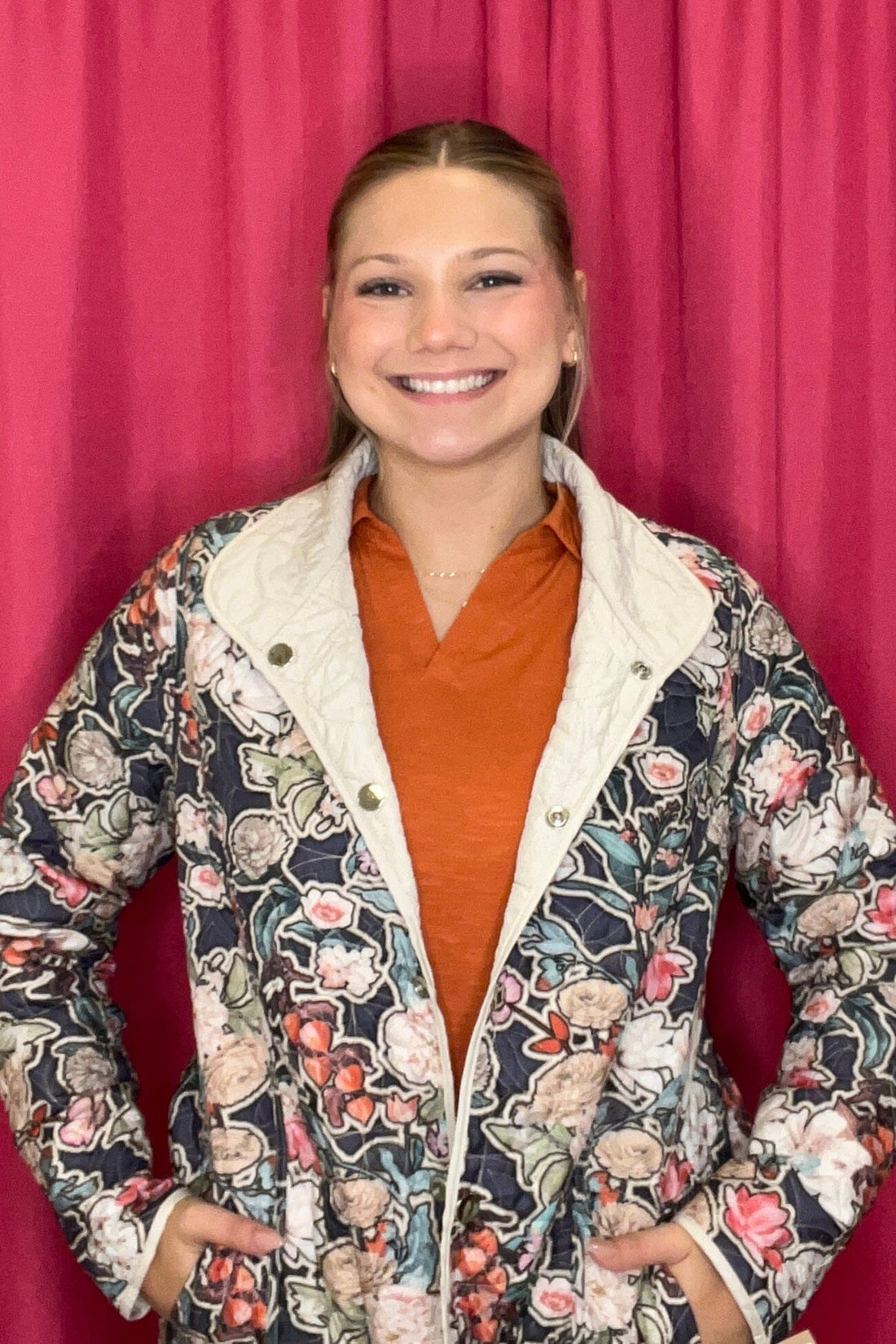 Reversible Printed/Cream Jacket JACKET CREATION