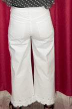 Stride Crop Wide Leg w/Embroidered Hem 26" Inseam BOTTOMS LIVERPOOL 