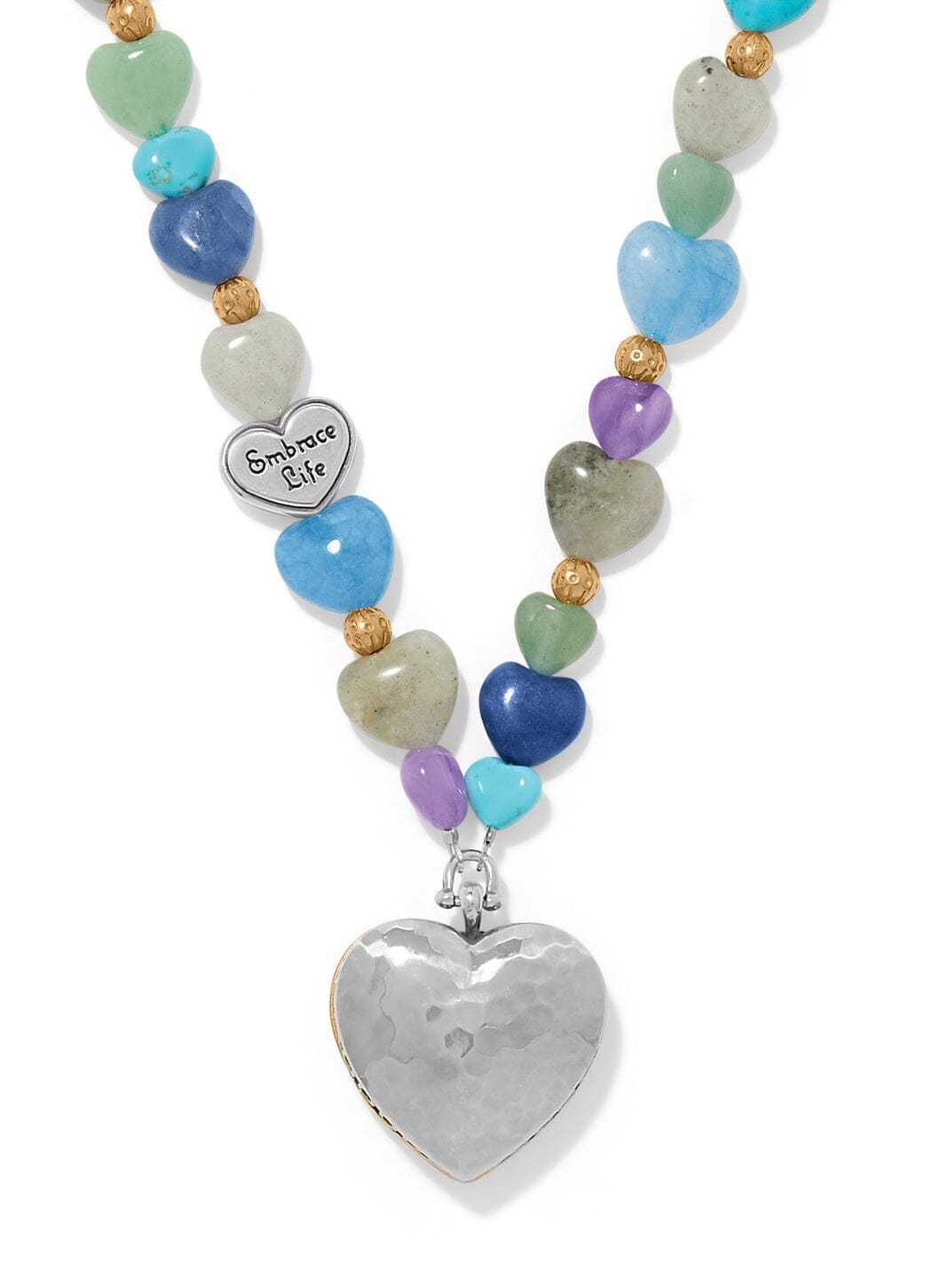 One Heart Multi Heart Bead Necklace BJEWELRY:~~Unassigned~~ Brighton Collectables 