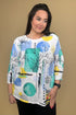 Printed 3/4 Sleeve Top w/Scoop Neck MISSY TOP SPECIAL SOUTHERN LADY 