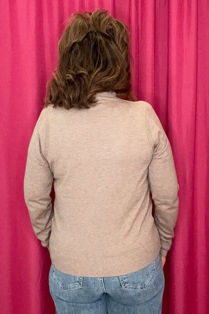 Long Sleeve Mock Neck Sweater SWEATER KEREN HART 