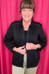 Long Sleeve Zip Up Jacket w/Stud Detail OUTFIT COMPLETER SOUTHERN LADY 
