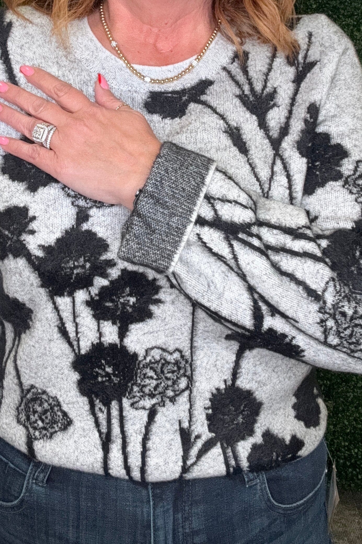 Long Sleeve Crew Neck Sweater MISSY TOP SPECIAL LIVERPOOL 