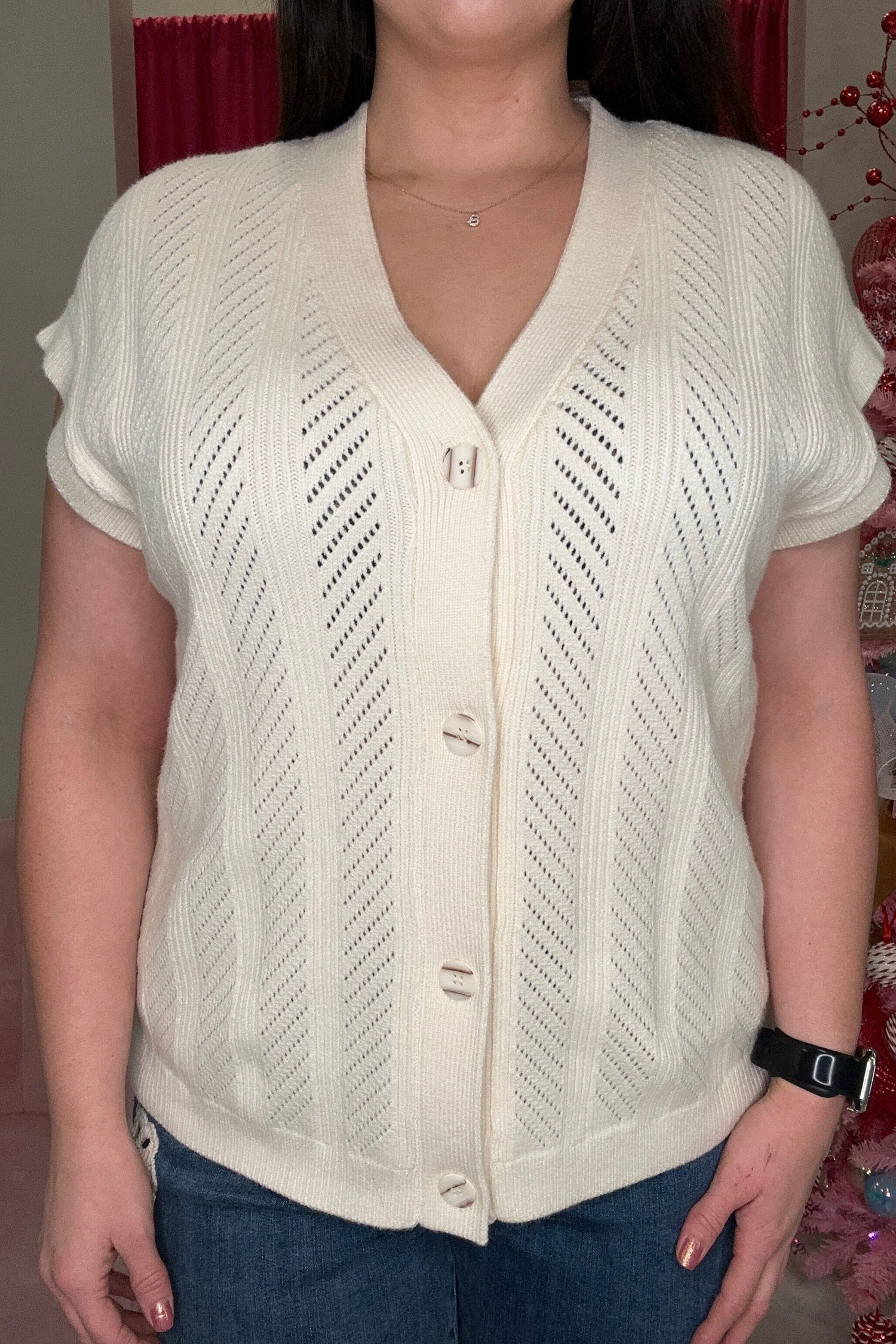 Slvlss Cardi Button Front Swtr OUTFIT COMPLETER LIVERPOOL 