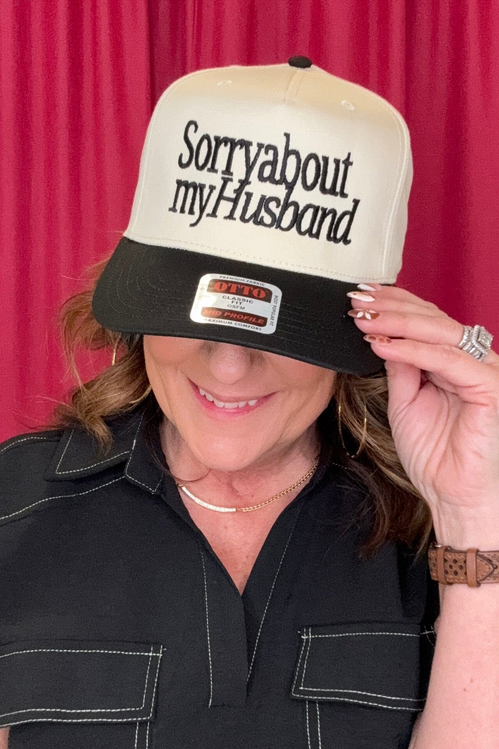 Sorry About My Husband Classic Hat SCARF/HAT/WINTERGOODS REBELROSE/ATTITUDETEES 