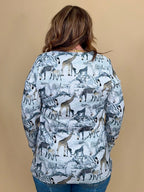 Animal Sparkle Long Sleeve MISSY TOP SPECIAL:~~Unassigned~~ CREATION 