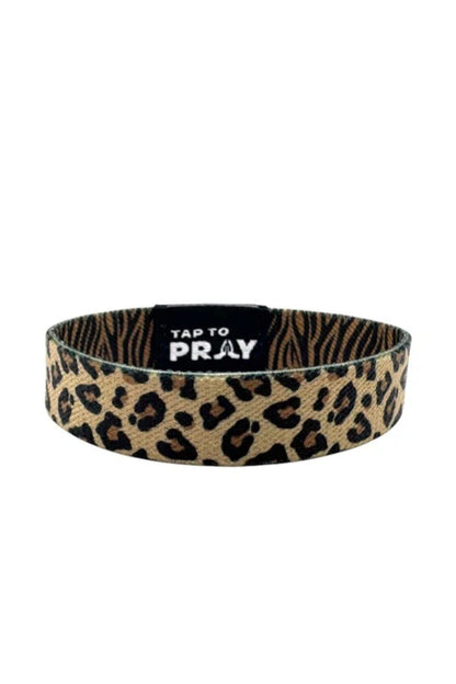 Safari Leopard Tap to Pray Wristband GIFT/OTHER VERSIBLE 